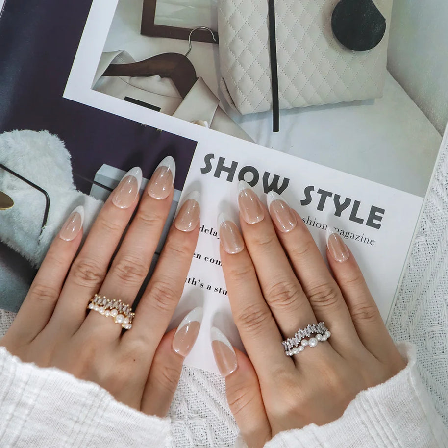 Pearlescent French Tip