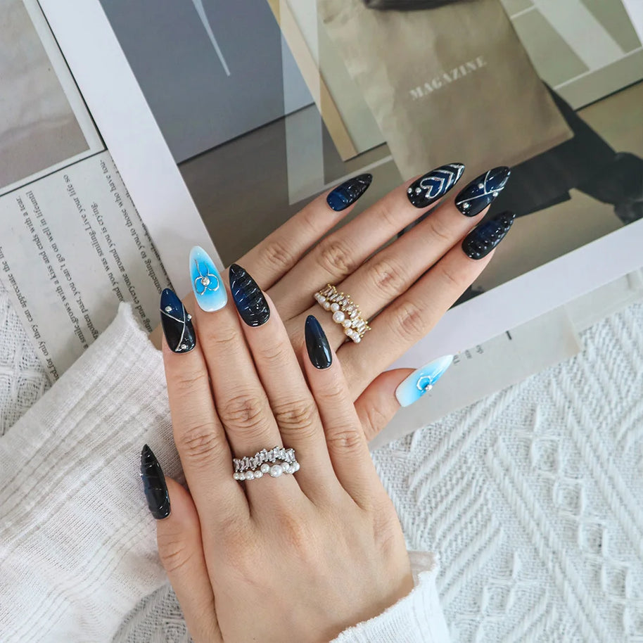 Blue & Black