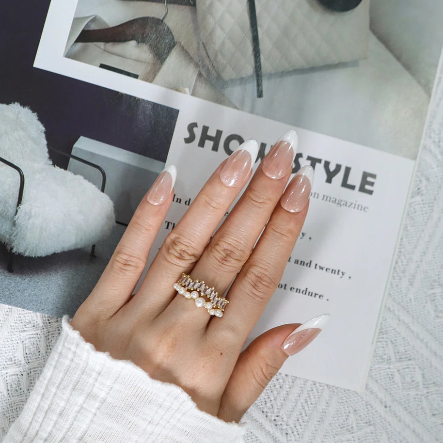 Pearlescent French Tip