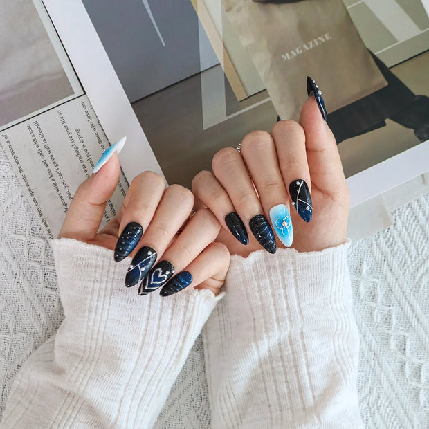 Blue & Black