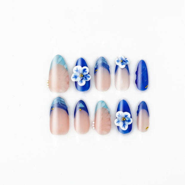 Blue Porcelain Flower